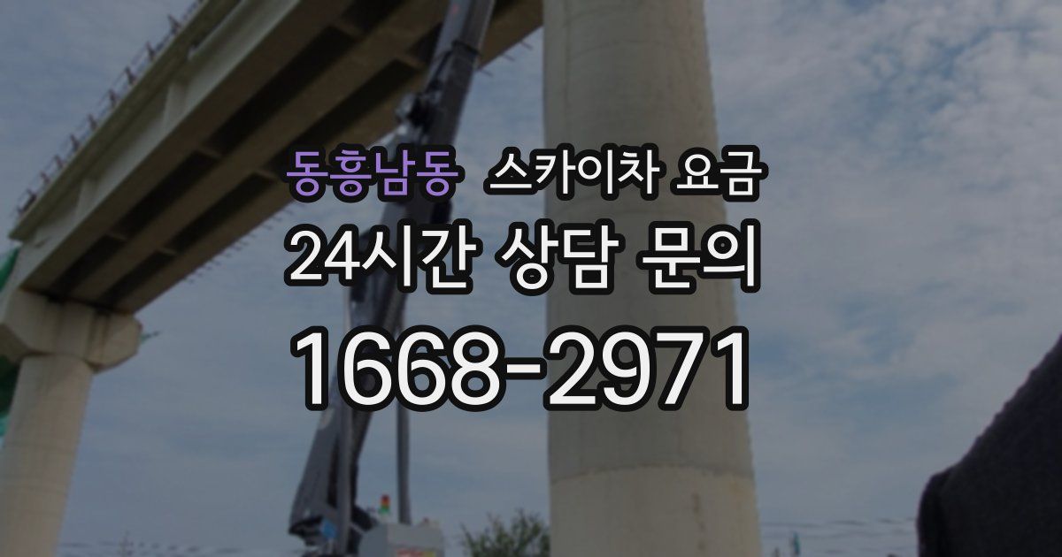 동흥남동 스카이차 요금