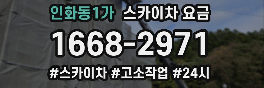 인화동1가 스카이차 요금