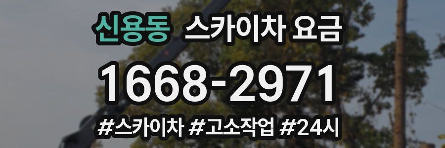 신용동 스카이차 요금