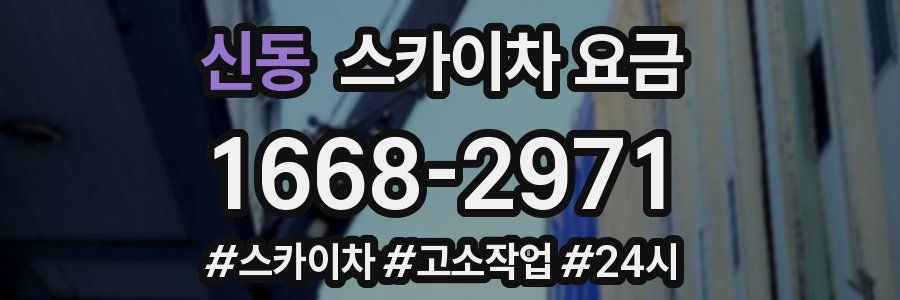 신동 스카이차 요금