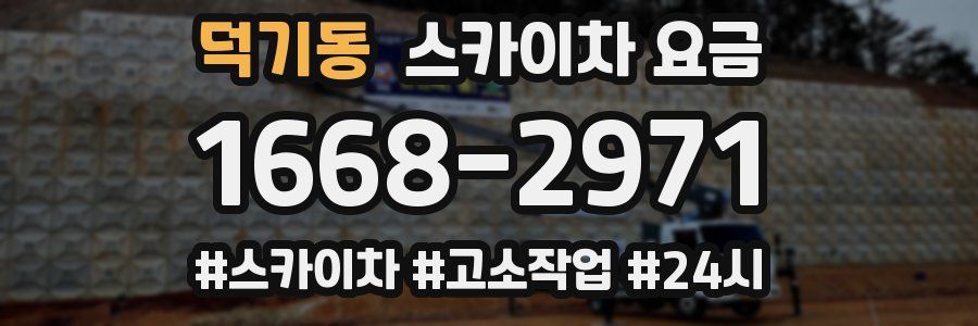 덕기동 스카이차 요금