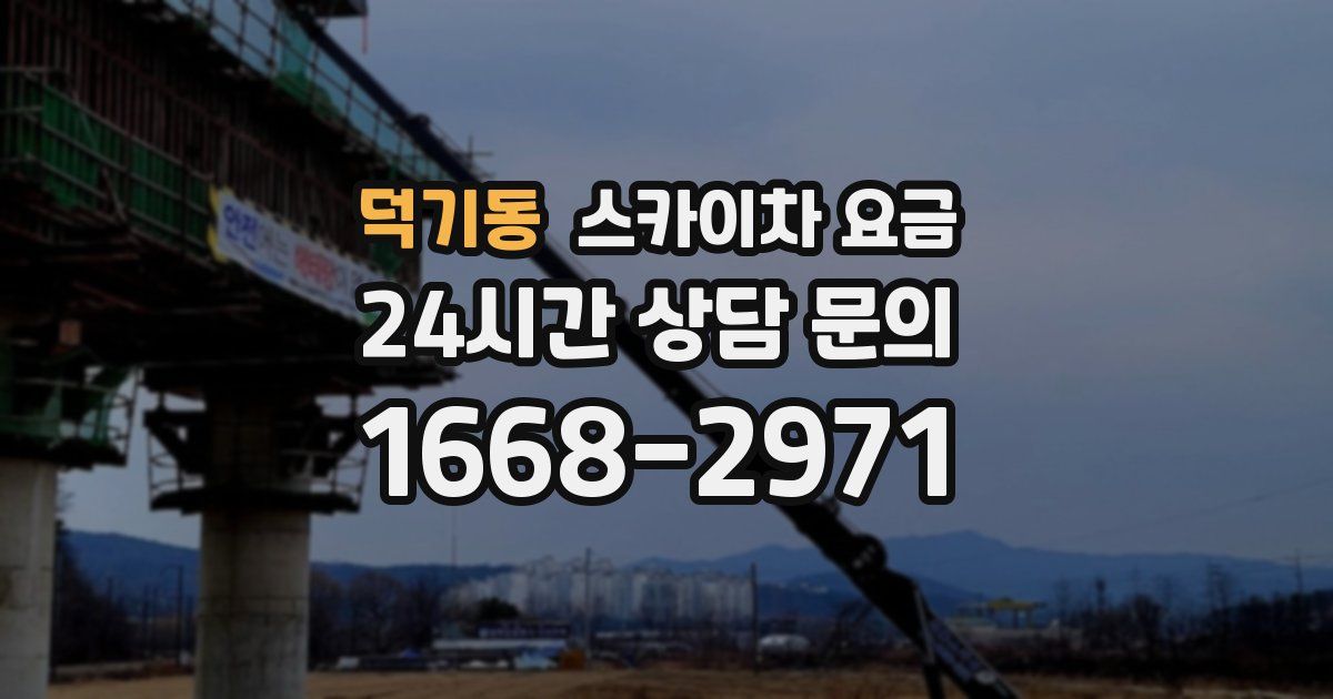 덕기동 스카이차 요금