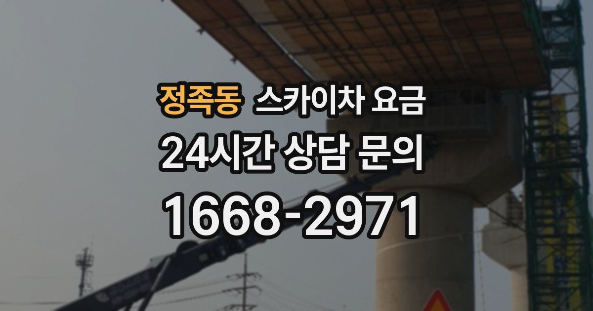 정족동 스카이차 요금