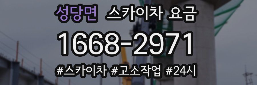 성당면 스카이차 요금