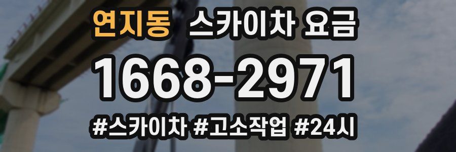 연지동 스카이차 요금