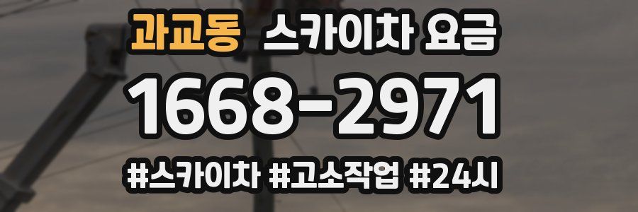 과교동 스카이차 요금