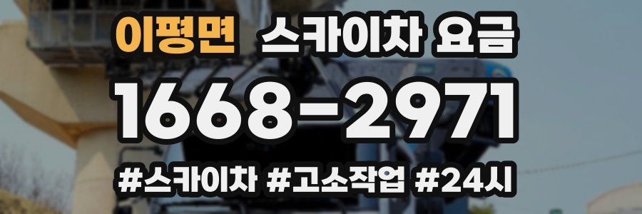 이평면 스카이차 요금