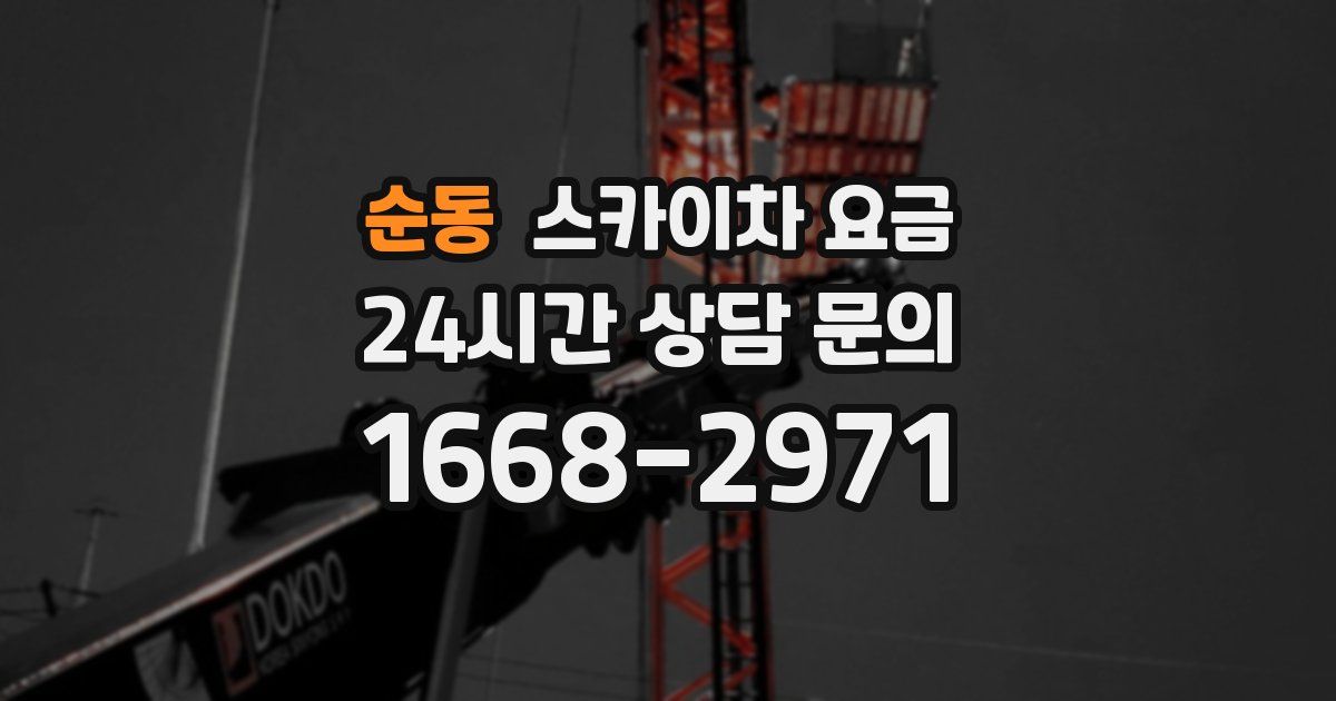 순동 스카이차 요금