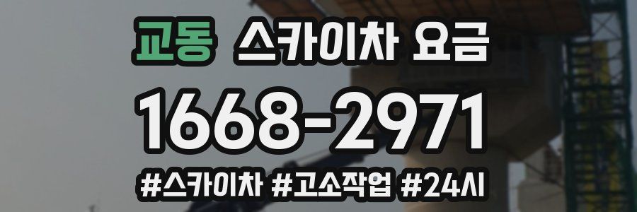 교동 스카이차 요금