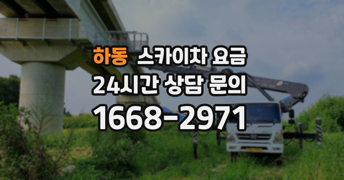 하동 스카이차 요금