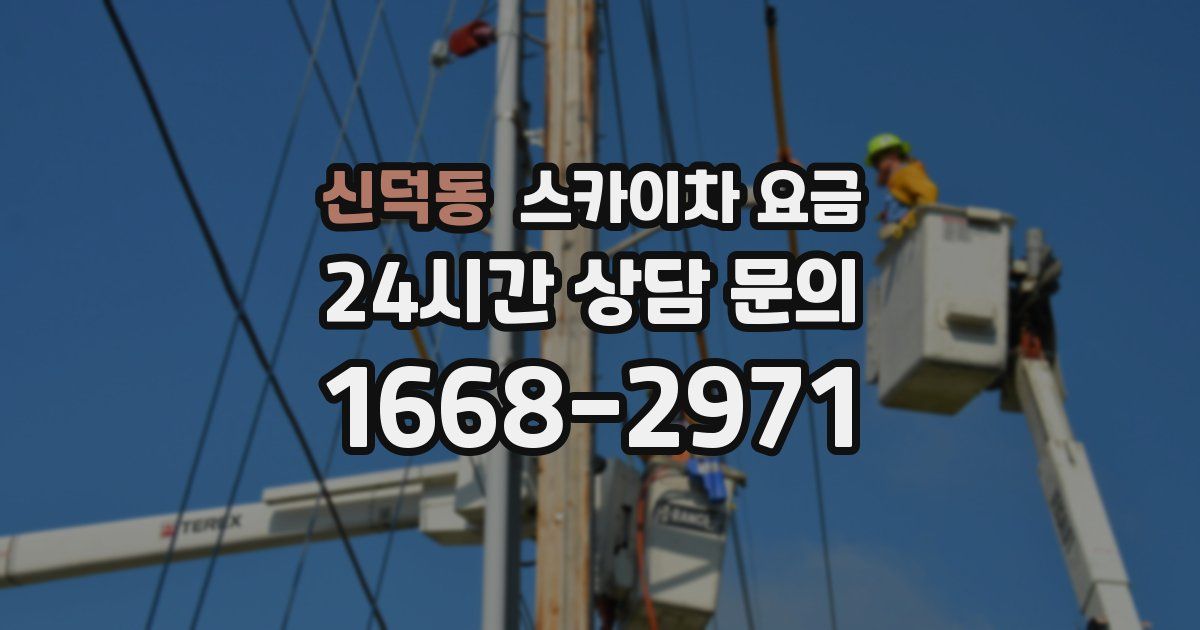 신덕동 스카이차 요금