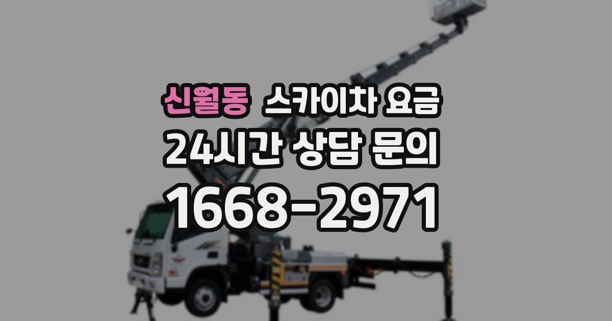 신월동 스카이차 요금