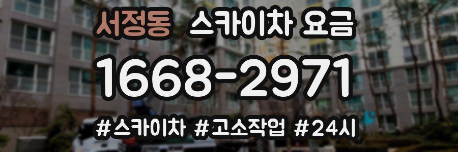 서정동 스카이차 요금
