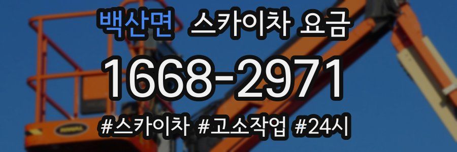 백산면 스카이차 요금