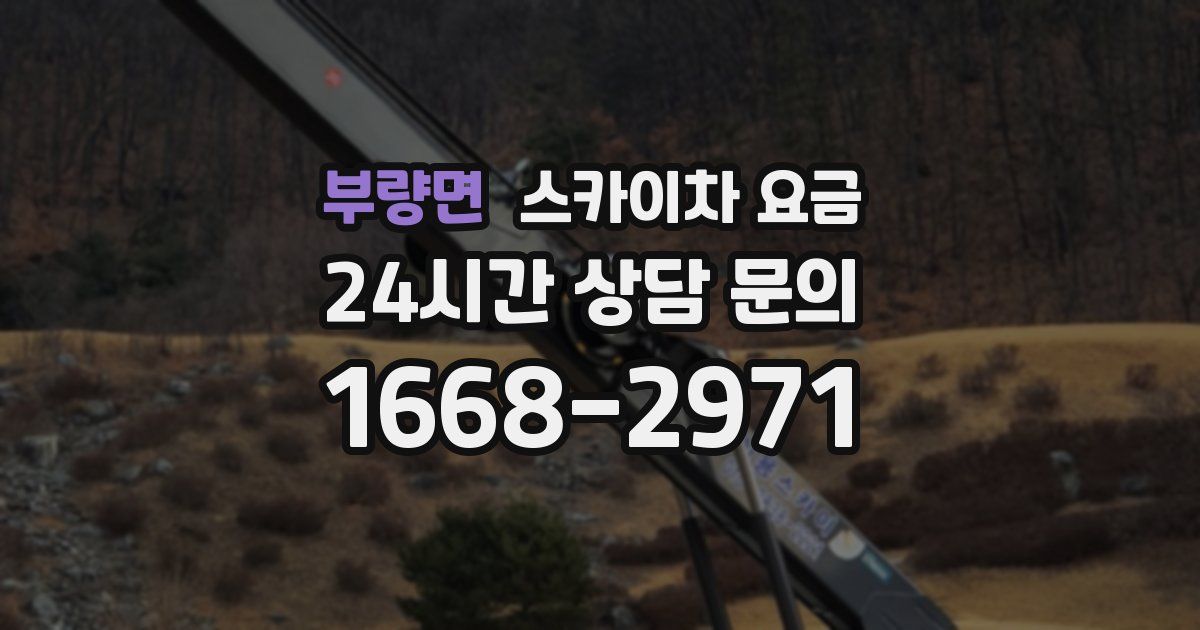 부량면 스카이차 요금