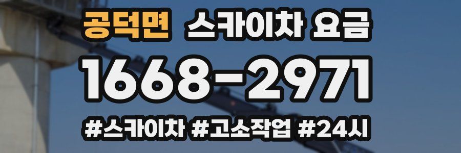 공덕면 스카이차 요금
