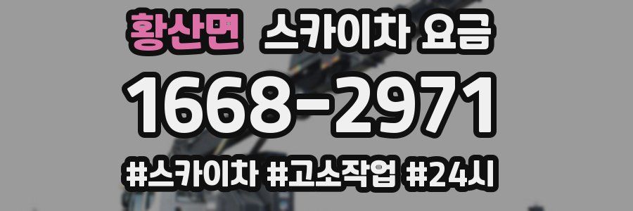 황산면 스카이차 요금