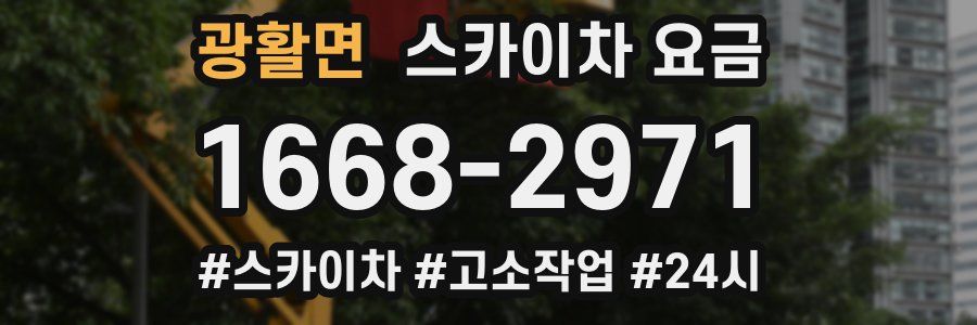 광활면 스카이차 요금