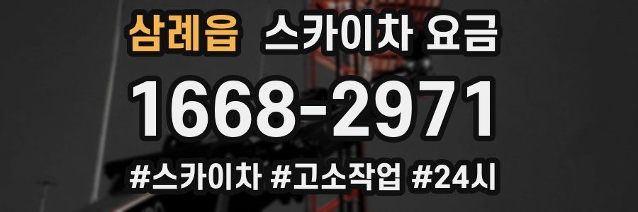 삼례읍 스카이차 요금