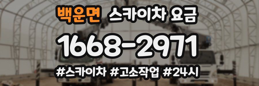 백운면 스카이차 요금