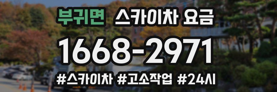 부귀면 스카이차 요금