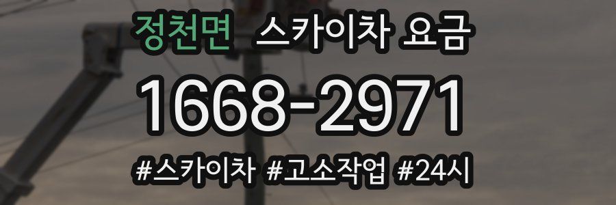 정천면 스카이차 요금