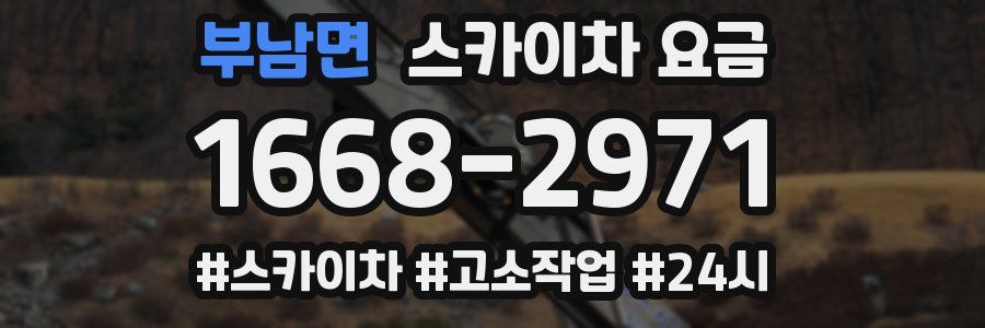 부남면 스카이차 요금