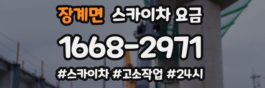 장계면 스카이차 요금
