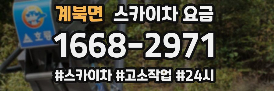 계북면 스카이차 요금