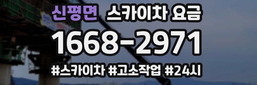 신평면 스카이차 요금