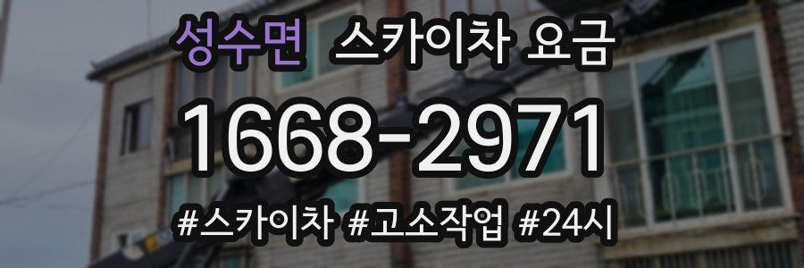 성수면 스카이차 요금