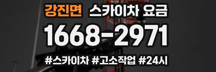 강진면 스카이차 요금