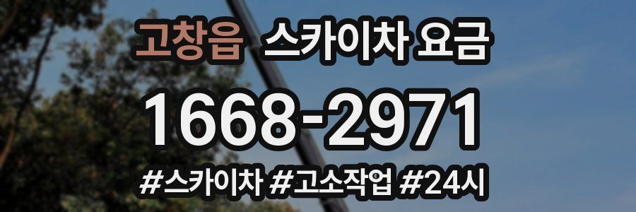 고창읍 스카이차 요금