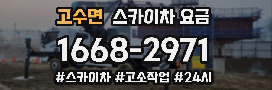 고수면 스카이차 요금