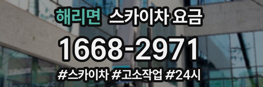 해리면 스카이차 요금