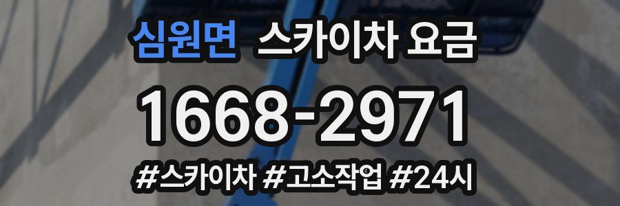 심원면 스카이차 요금