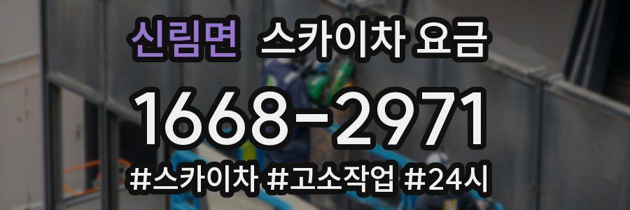 신림면 스카이차 요금