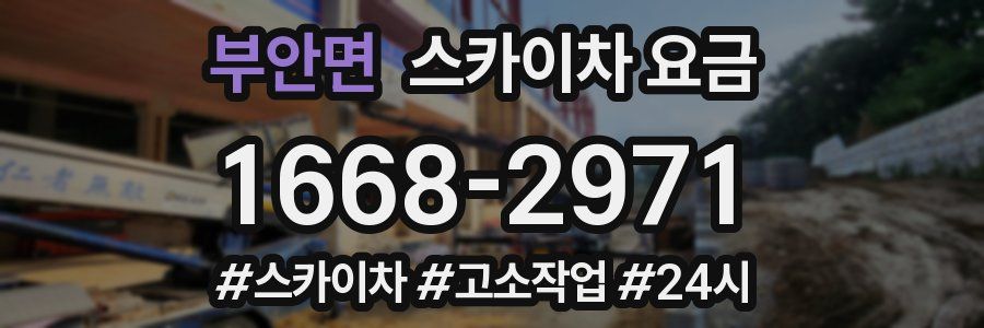 부안면 스카이차 요금