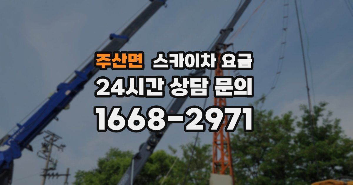 주산면 스카이차 요금