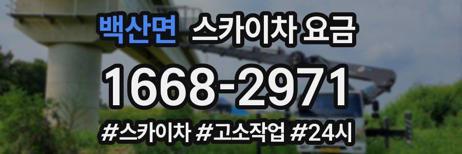 백산면 스카이차 요금