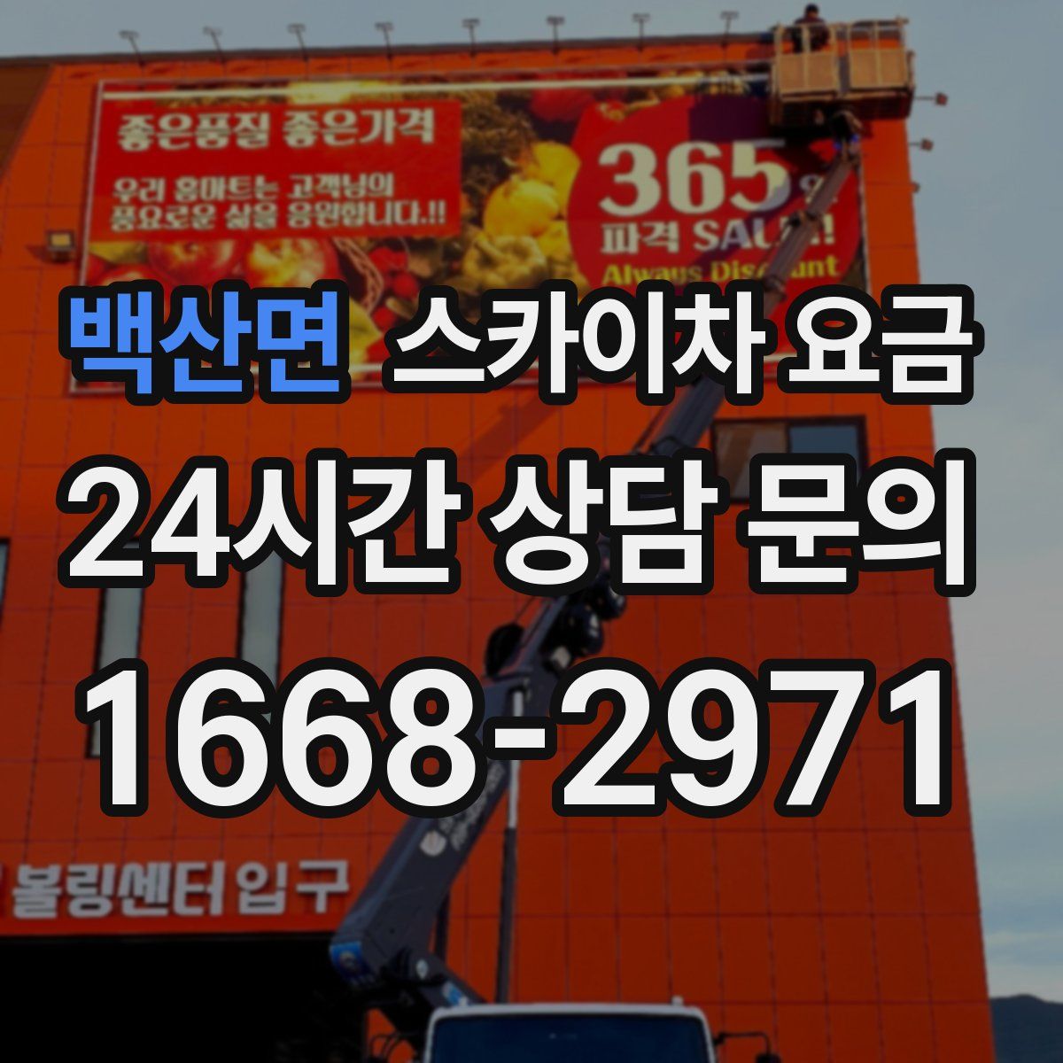 백산면 스카이차 요금