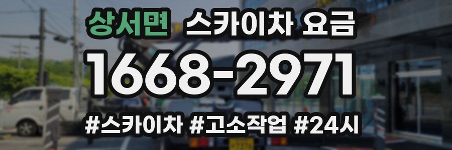 상서면 스카이차 요금