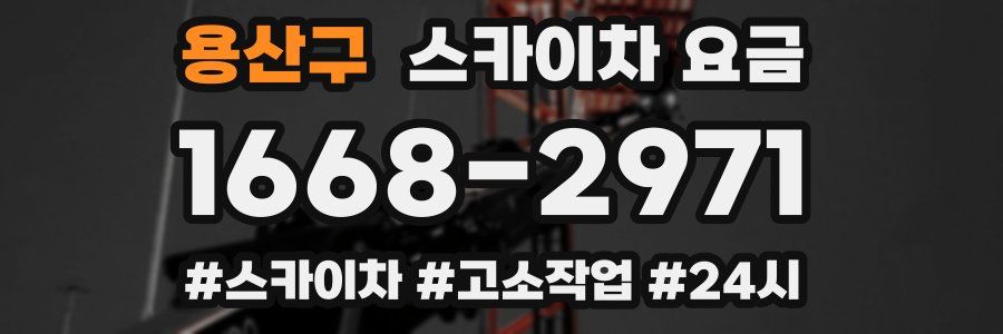 용산구 스카이차 요금