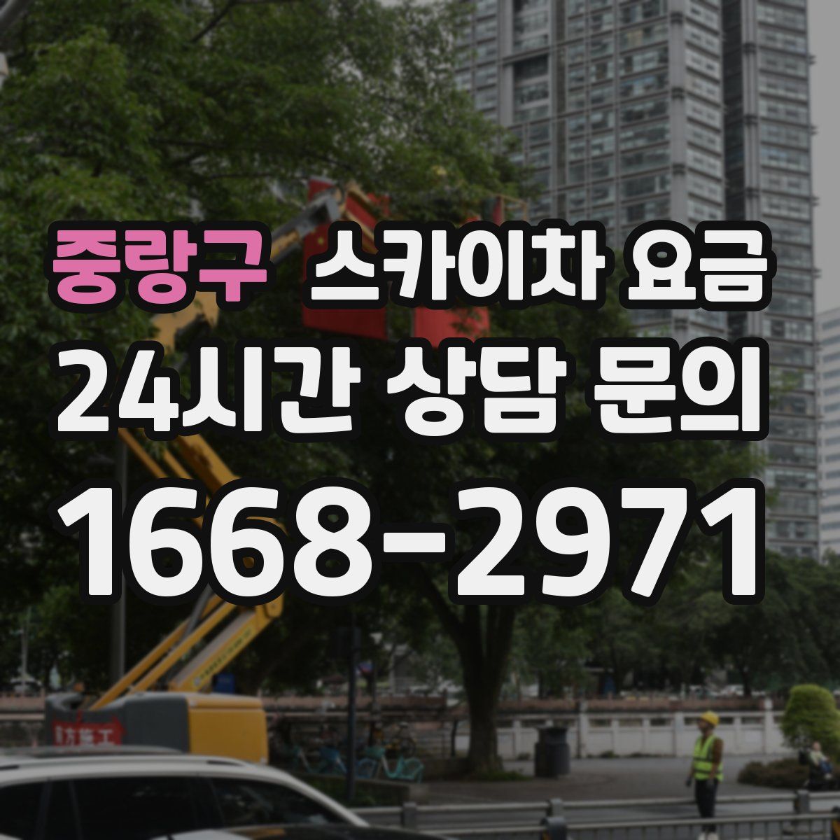 중랑구 스카이차 요금