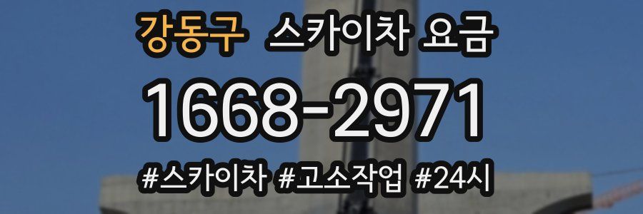 강동구 스카이차 요금