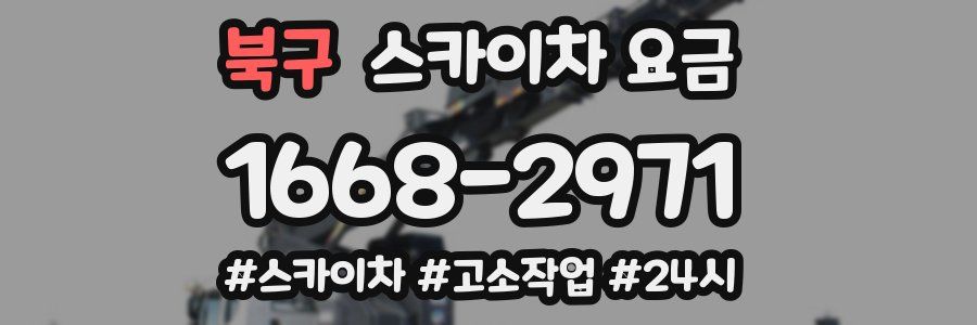 북구 스카이차 요금