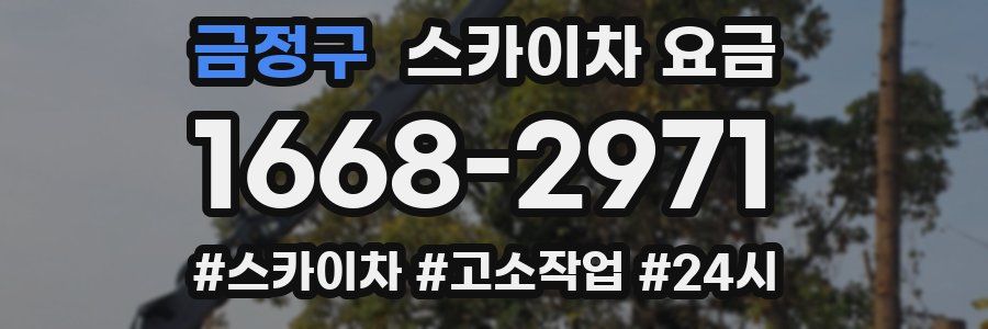 금정구 스카이차 요금