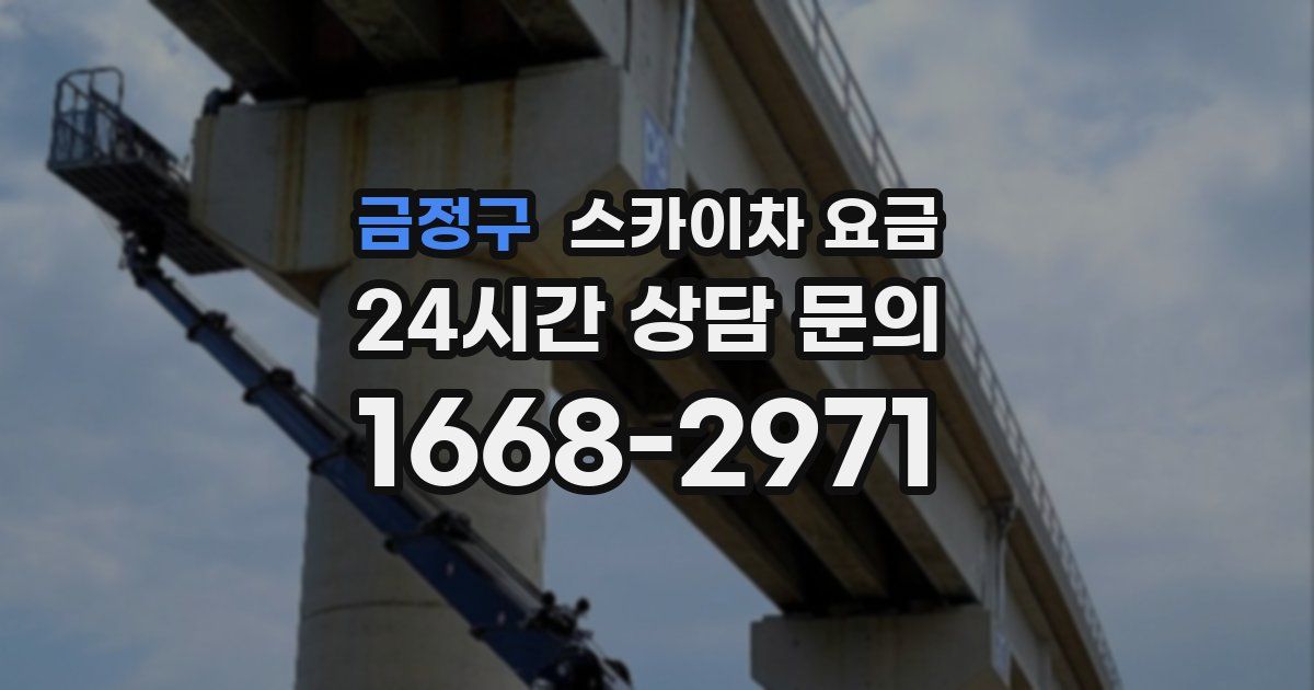 금정구 스카이차 요금