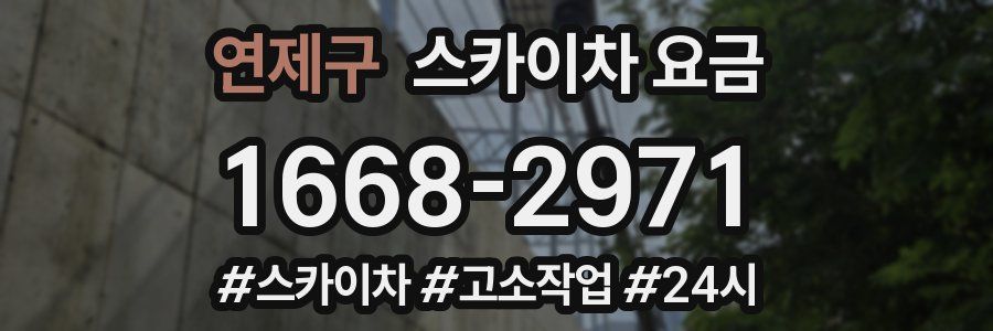 연제구 스카이차 요금