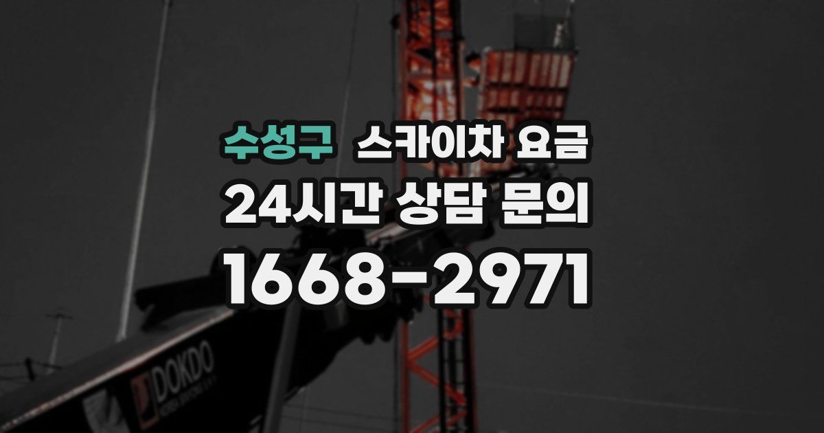 수성구 스카이차 요금